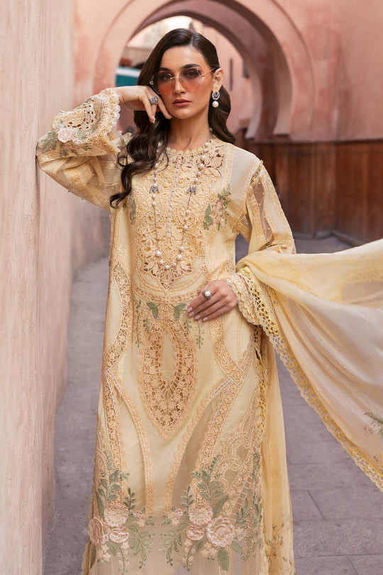 Maria B. | 3 Piece Unstitched Embroidered Organza Suit | D-2509-A