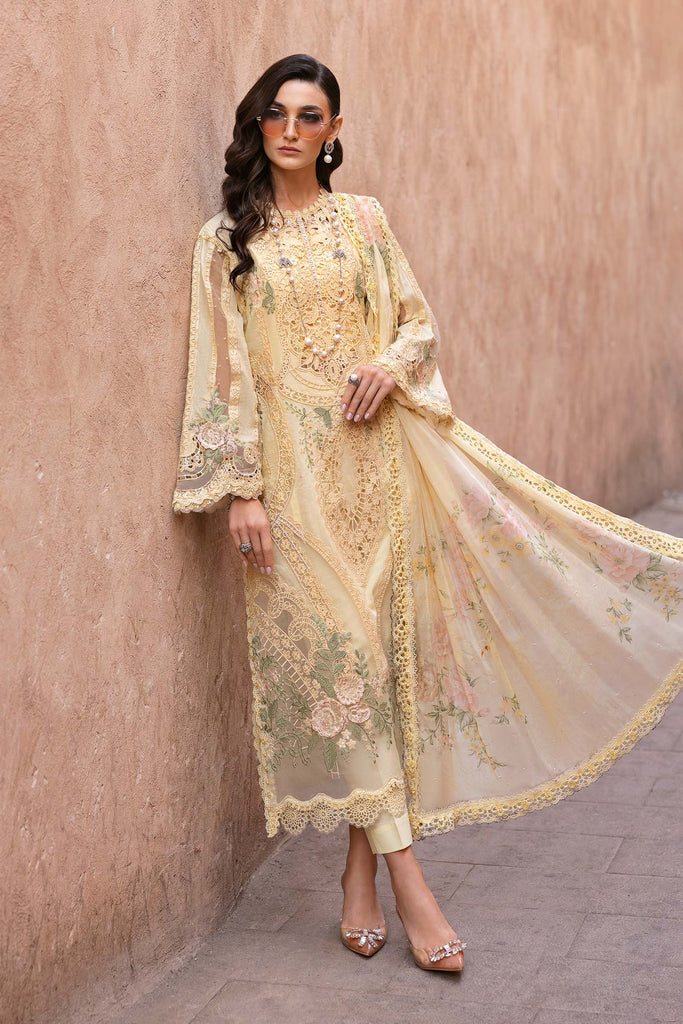 Maria B. | 3 Piece Unstitched Embroidered Organza Suit | D-2509-A