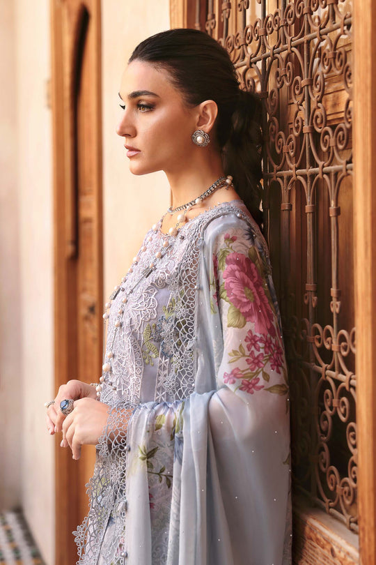 Maria B. | 3 Piece Unstitched Embroidered Organza Suit | D-2509-B