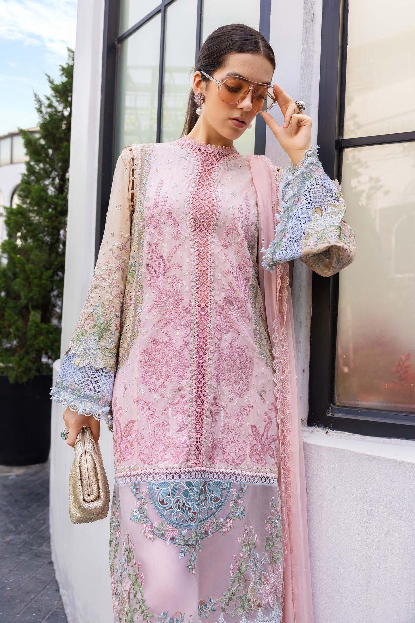 Maria B. | 3 Piece Unstitched Embroidered Lawn Suit | EL-26-09-Default