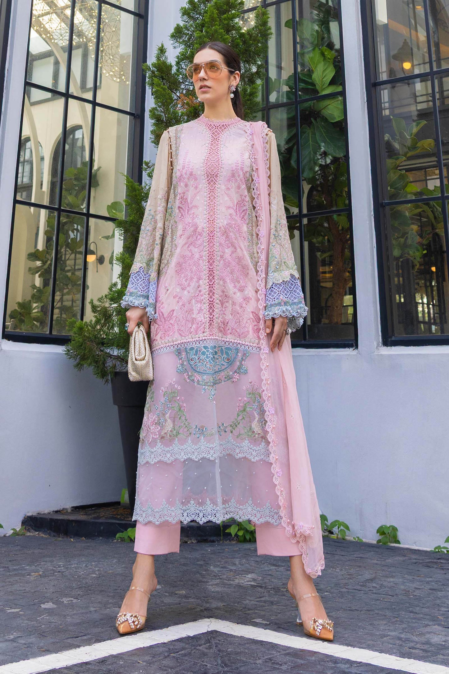 Maria B. | 3 Piece Unstitched Embroidered Lawn Suit | EL-26-09-Default