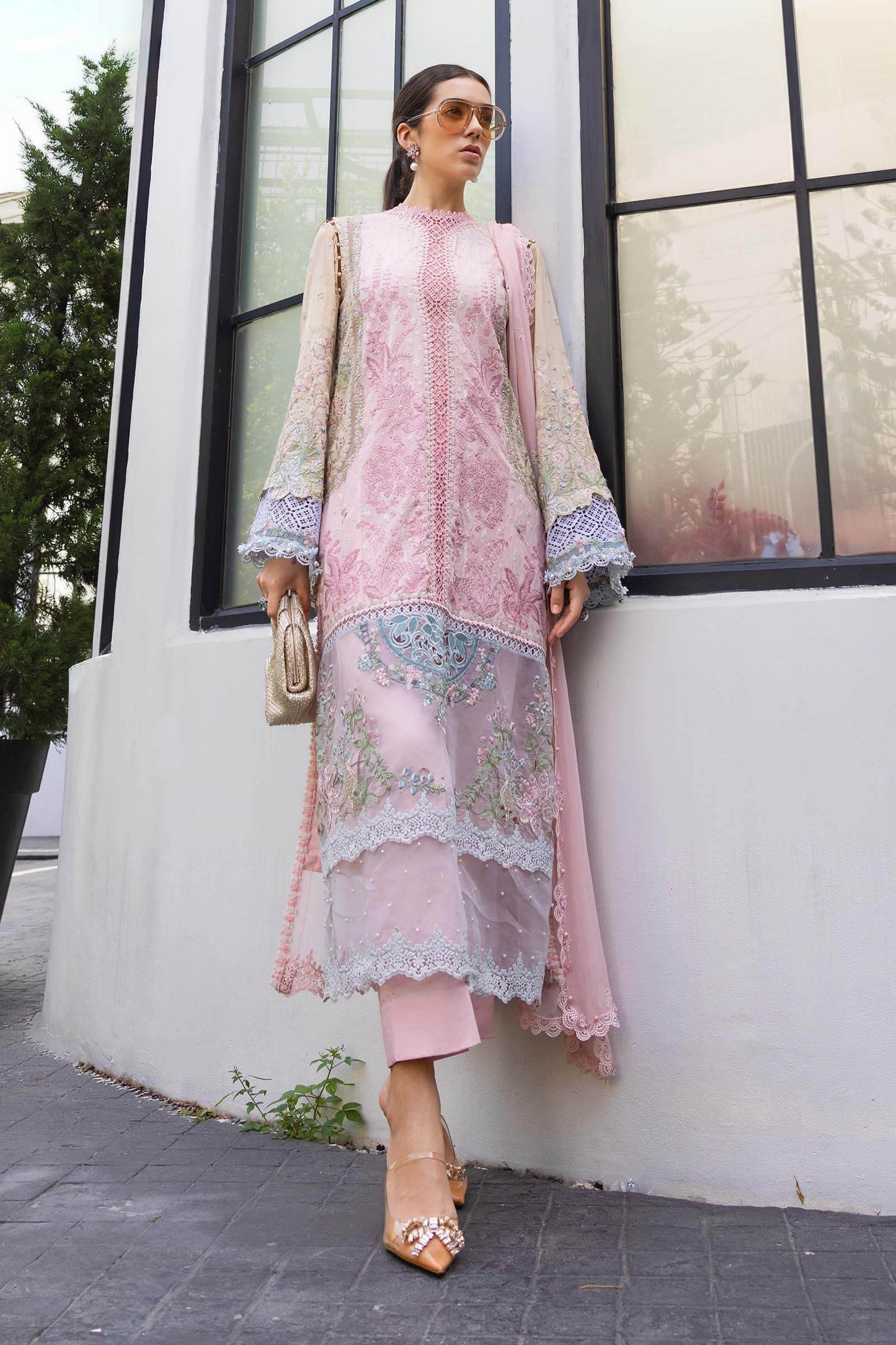 Maria B. | 3 Piece Unstitched Embroidered Lawn Suit | EL-26-09-Default