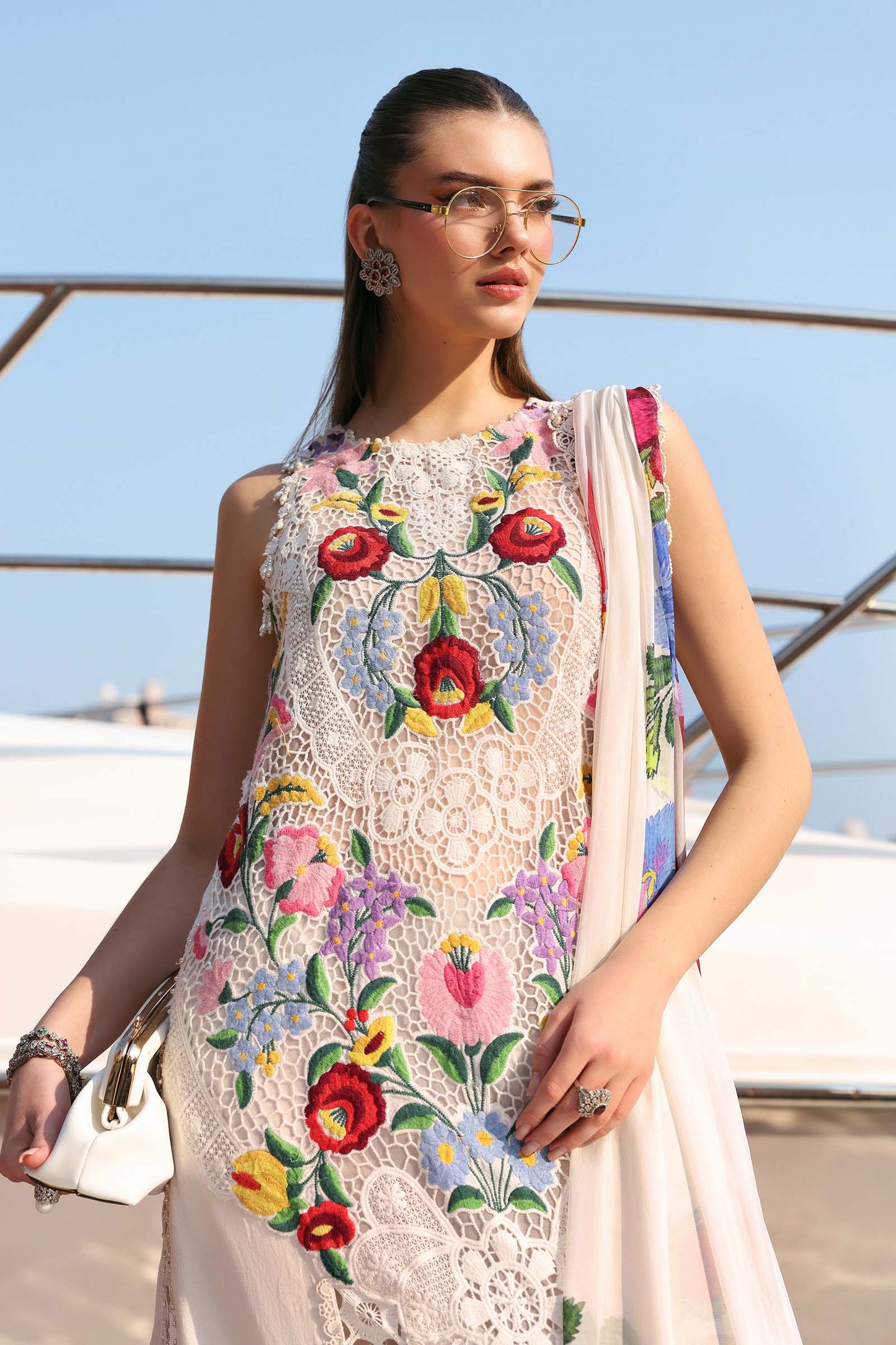 Maria B. | 3 Piece Unstitched Embroidered Lawn | D-2610-A