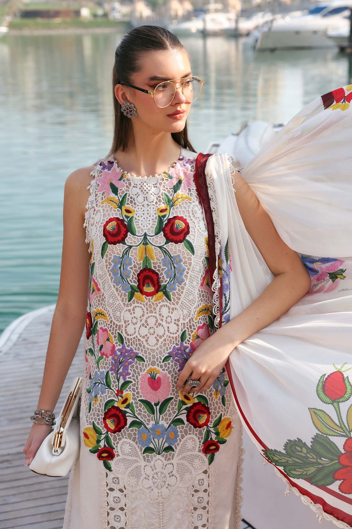 Maria B. | 3 Piece Unstitched Embroidered Lawn | D-2610-A