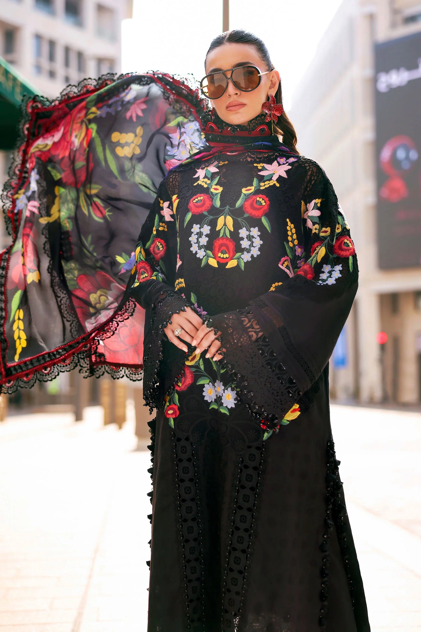 Maria B. | 3 Piece Unstitched Embroidered Lawn | D-2610-B
