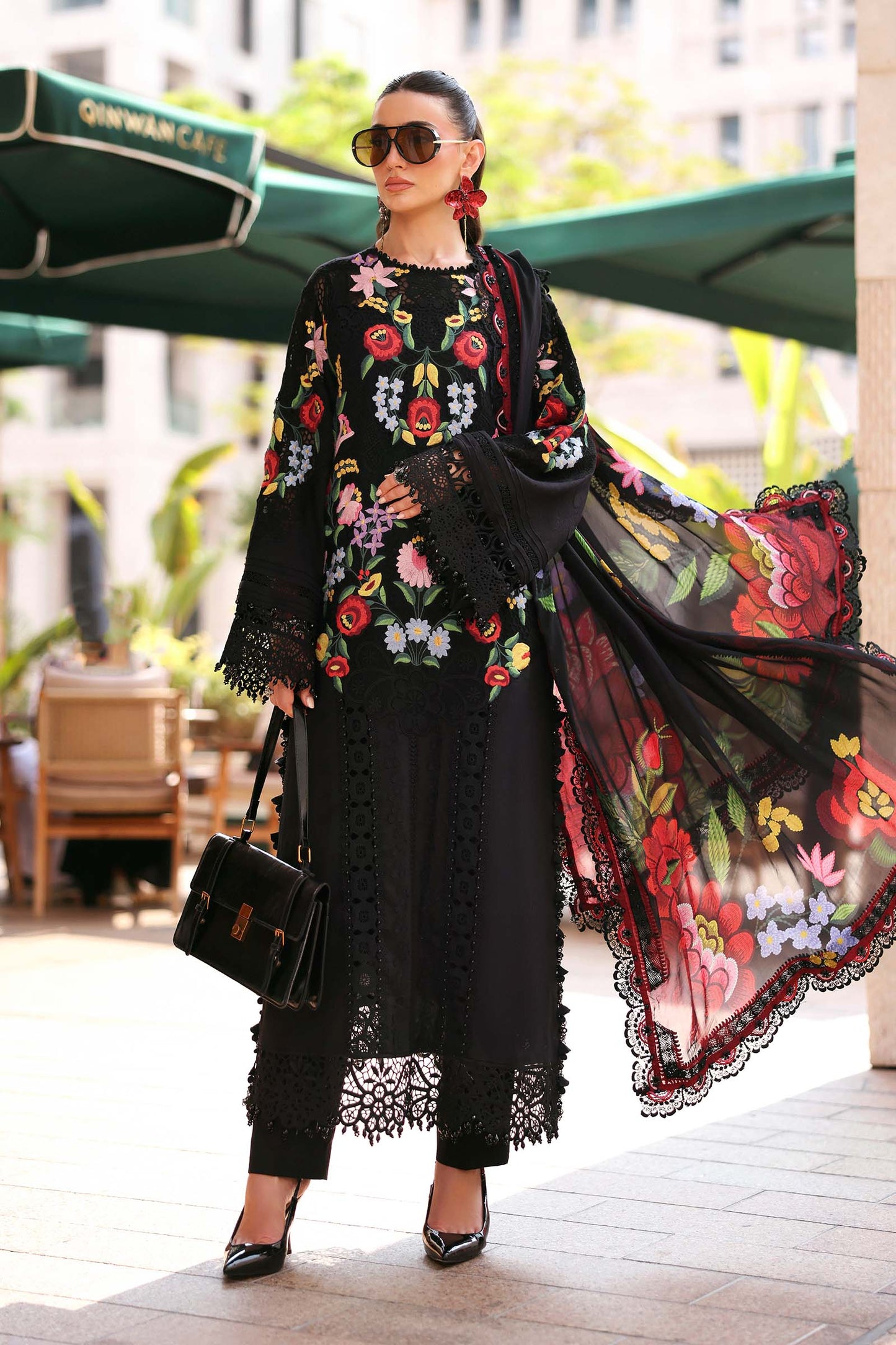 Maria B. | 3 Piece Unstitched Embroidered Lawn | D-2610-B
