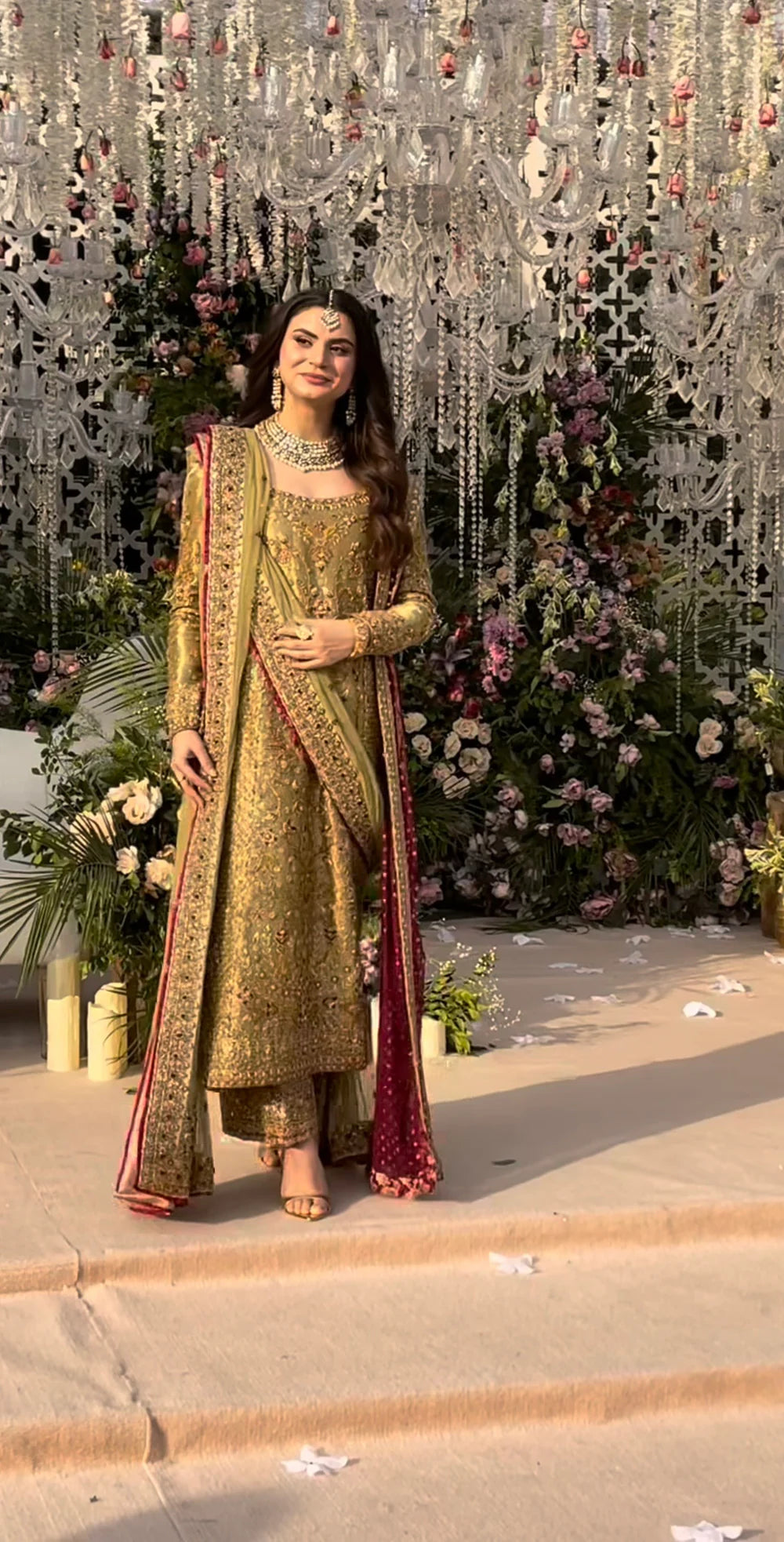 Haris Shakeel | 3 Piece Unstitched Embroidered Zari Net | Pistachio