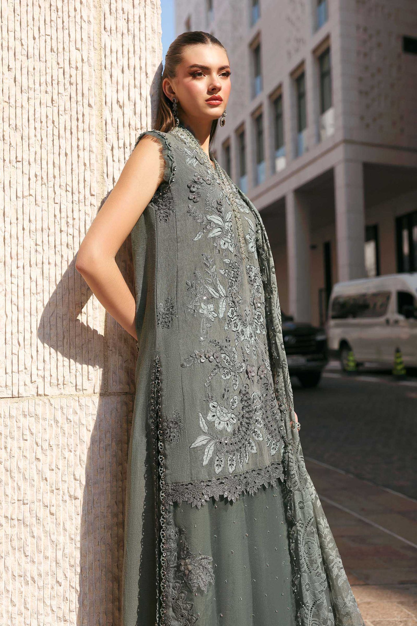 Maria B. | 3 Piece Unstitched Embroidered Lawn | D-2603-B