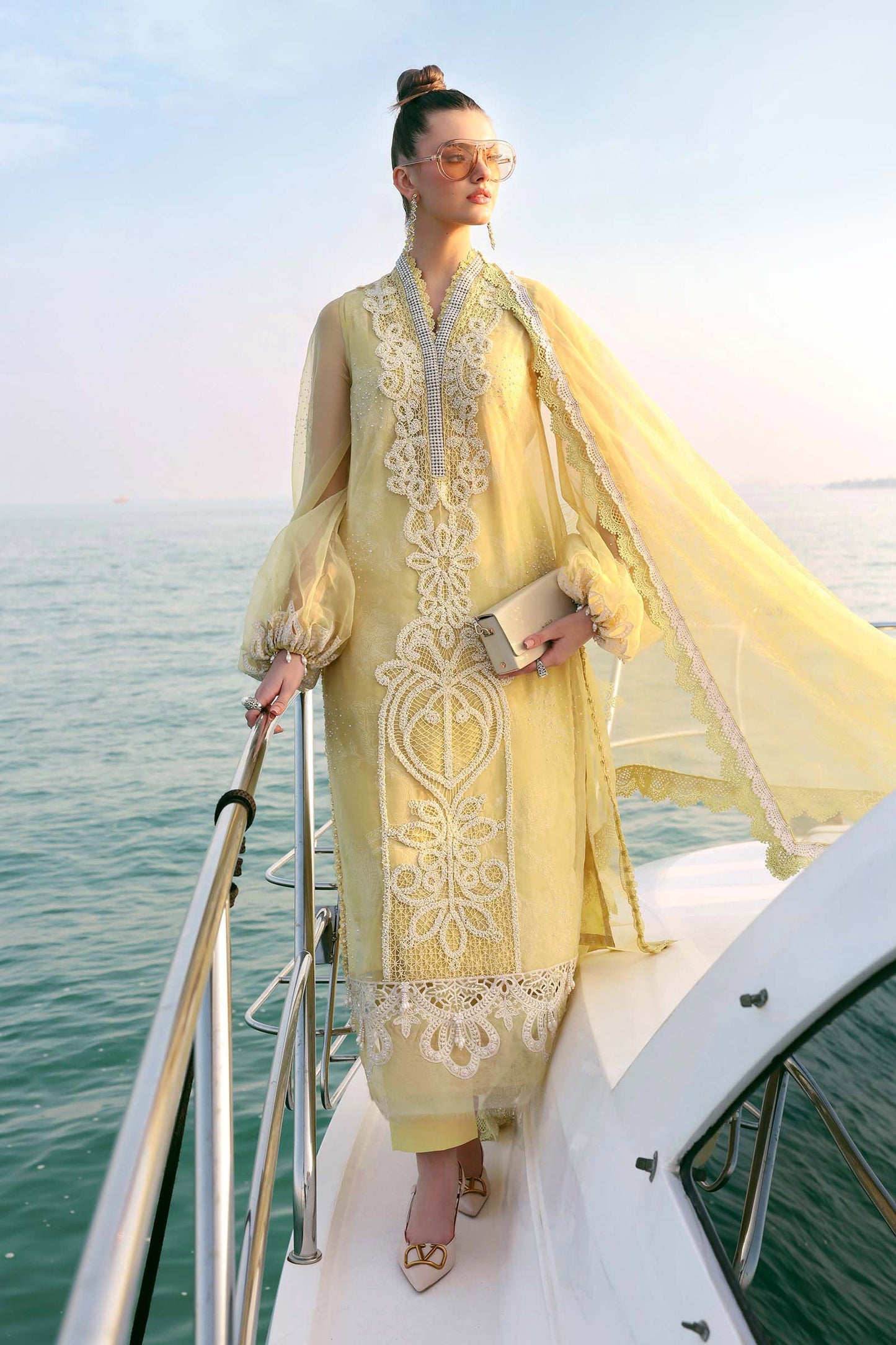 Maria B. | 3 Piece Unstitched Embroidered Lawn | D-2604-A