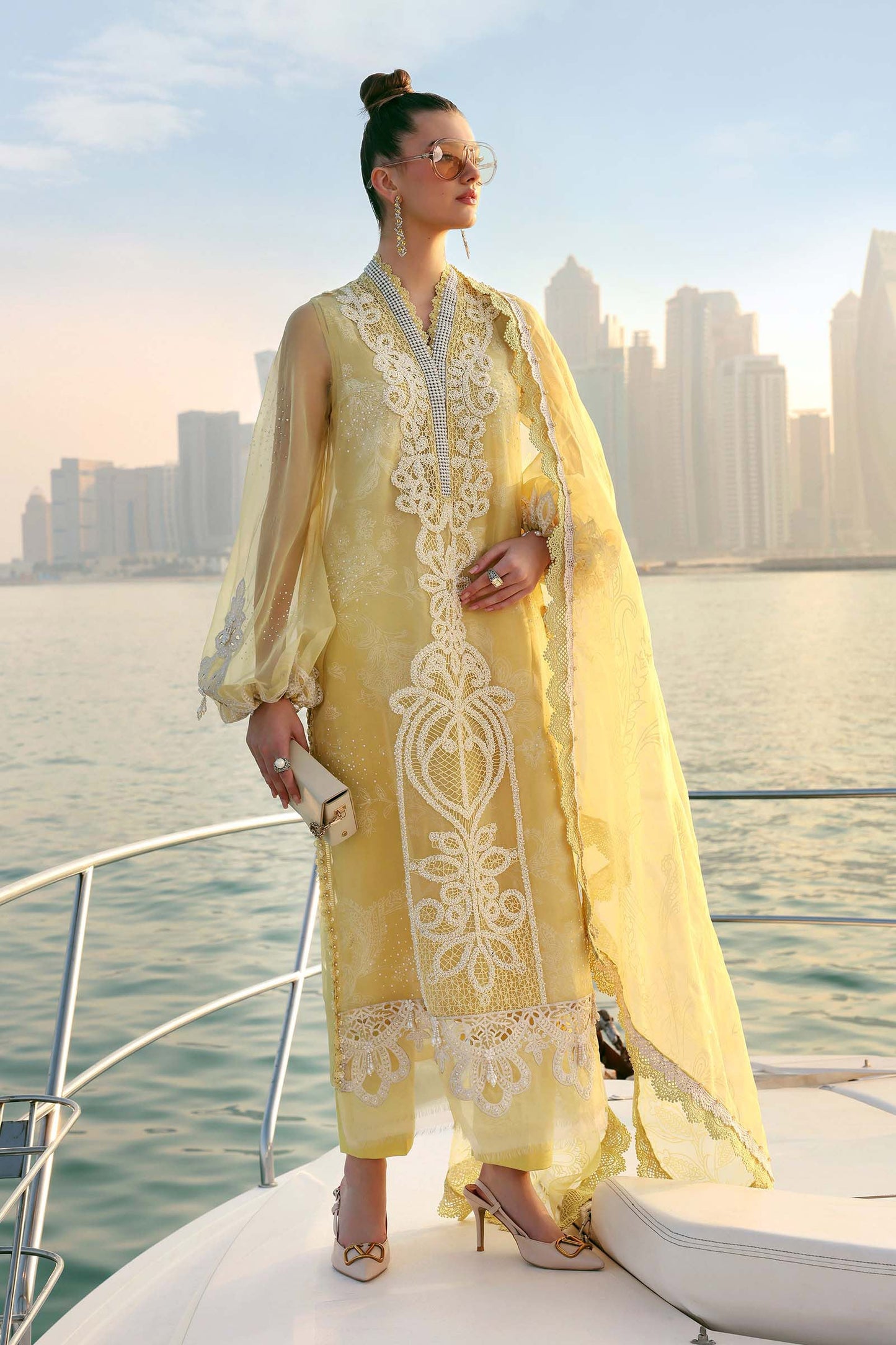 Maria B. | 3 Piece Unstitched Embroidered Lawn | D-2604-A