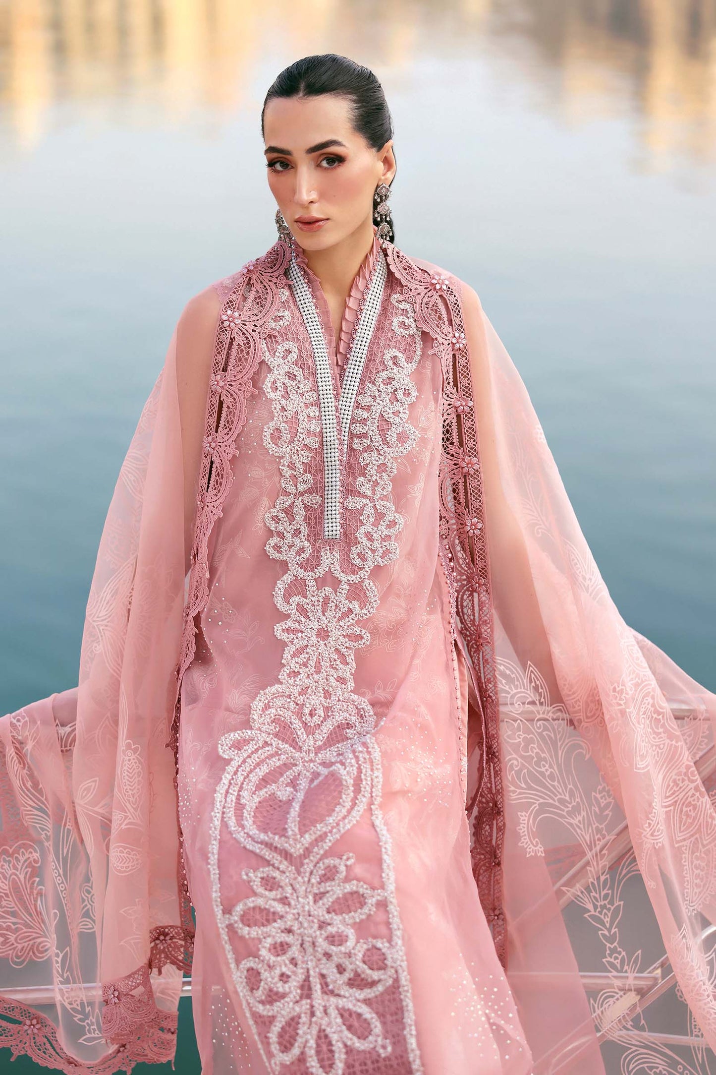 Maria B. | 3 Piece Unstitched Embroidered Lawn | D-2604-B