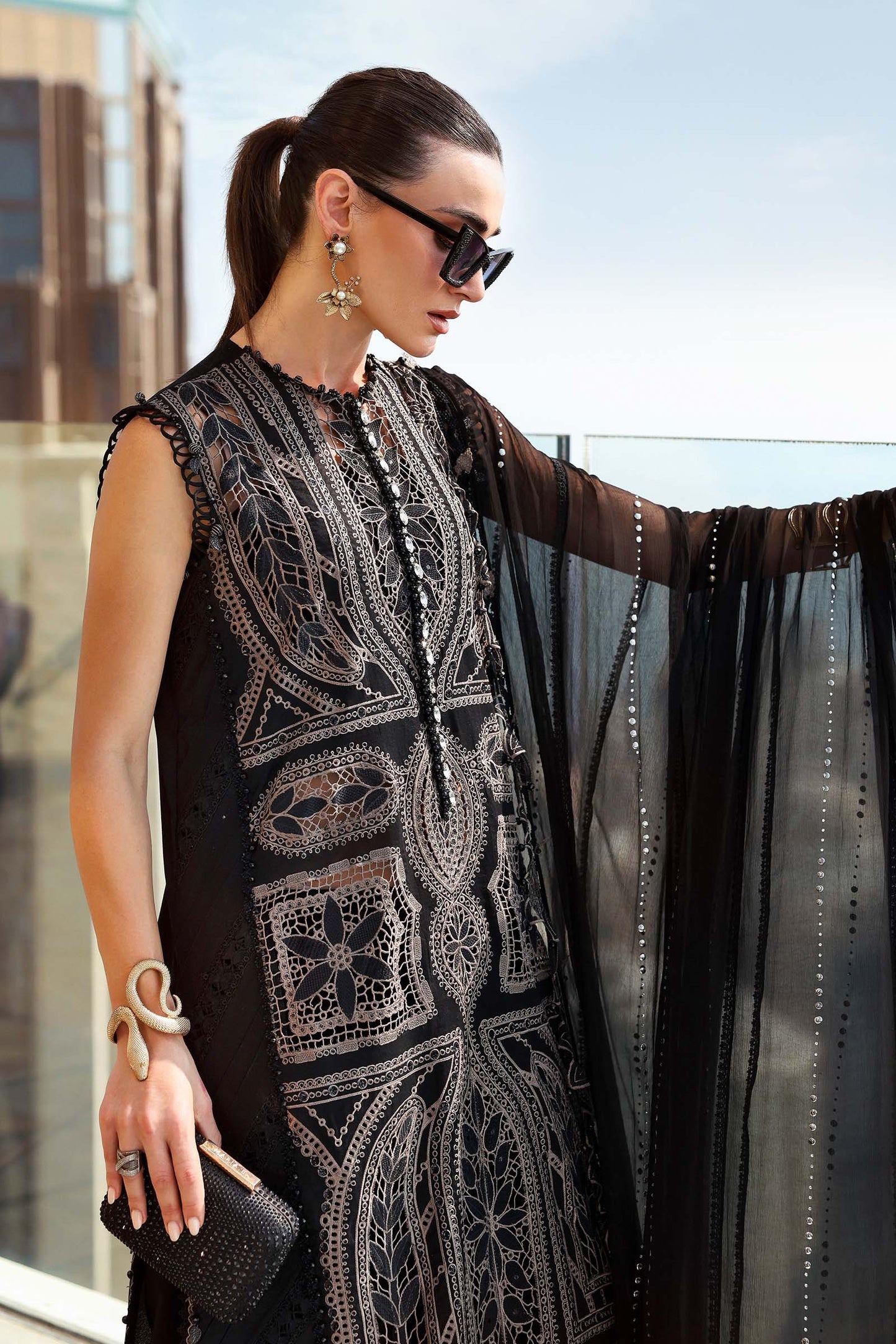 Maria B. | 3 Piece Unstitched Embroidered Lawn | D-2608-B