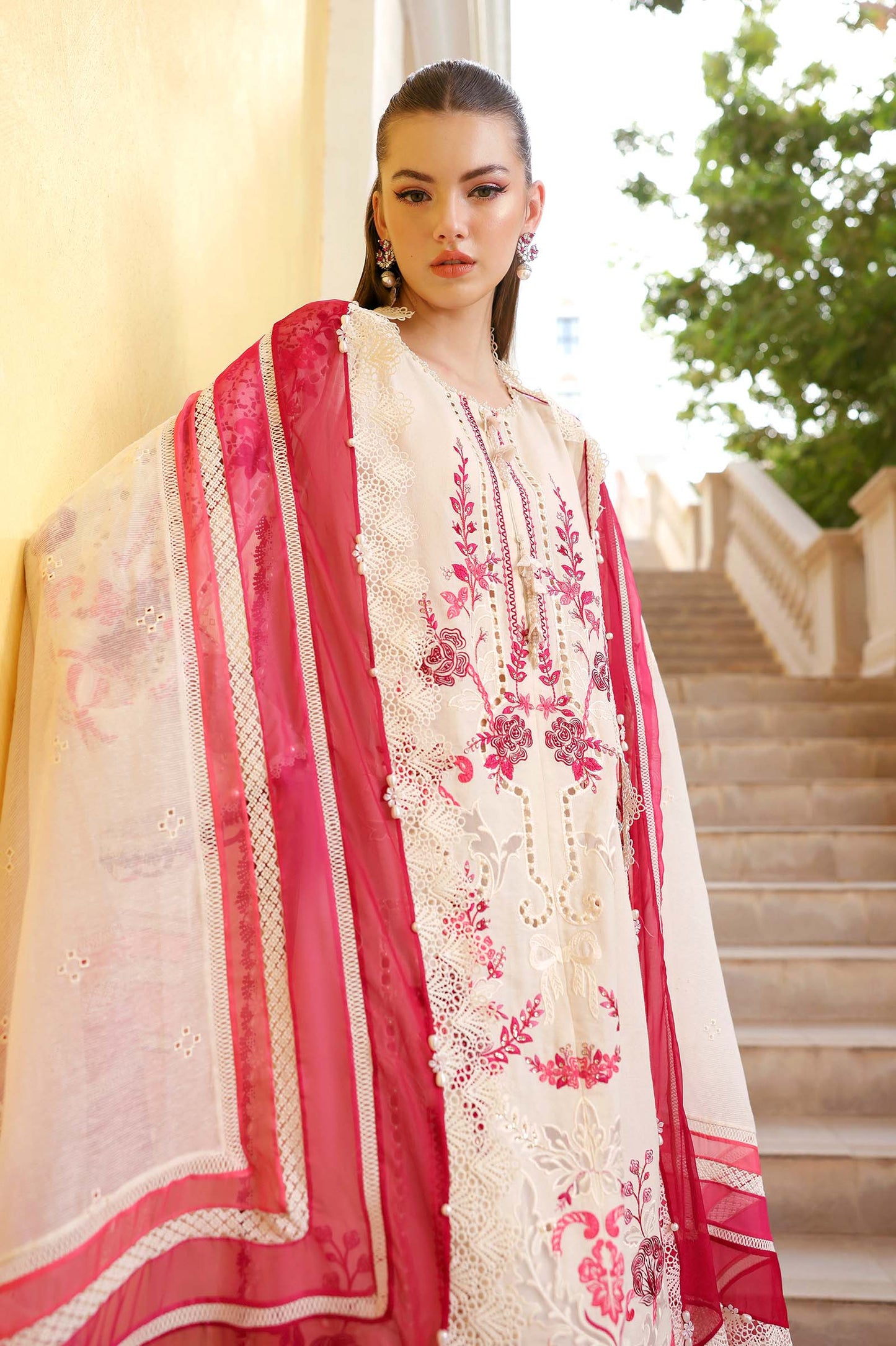 Maria B. | 3 Piece Unstitched Embroidered Lawn | D-2609-A