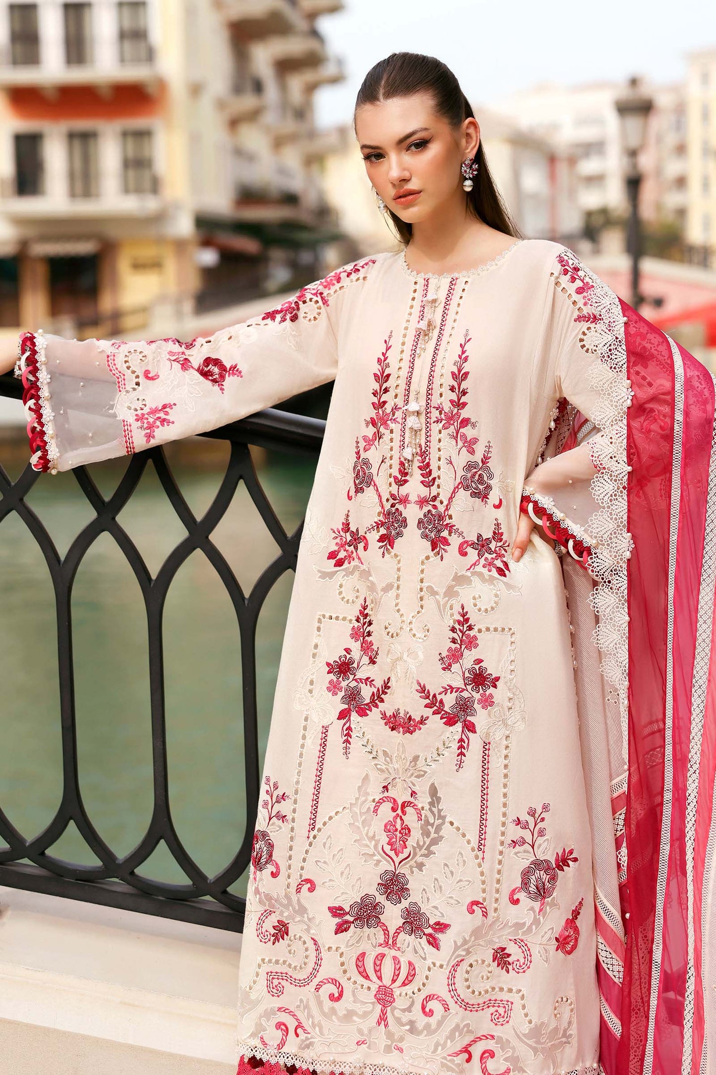 Maria B. | 3 Piece Unstitched Embroidered Lawn | D-2609-A