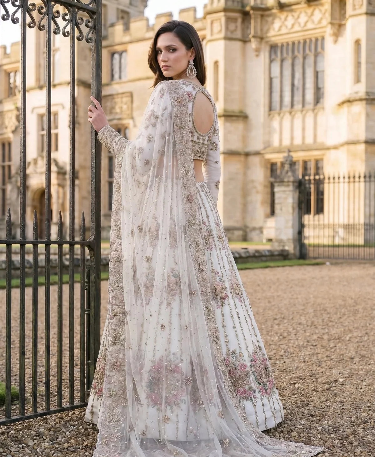Ahmad Sultan | 3 Piece Unstitched Embroidered Bridal Dress | Tiara