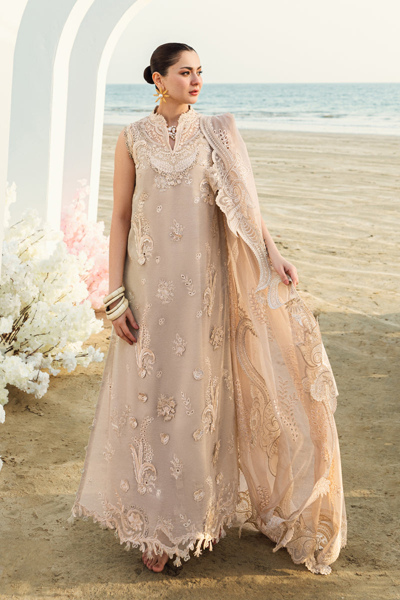 Qalamkar | Unstitched Chikankari Embroidered Jacquard Weaved | FK-01 SOPHIA