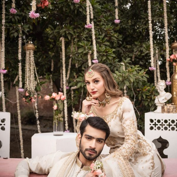 Maha Wajahat | 3 Piece Unstitched Embroidered Organza | Zohra