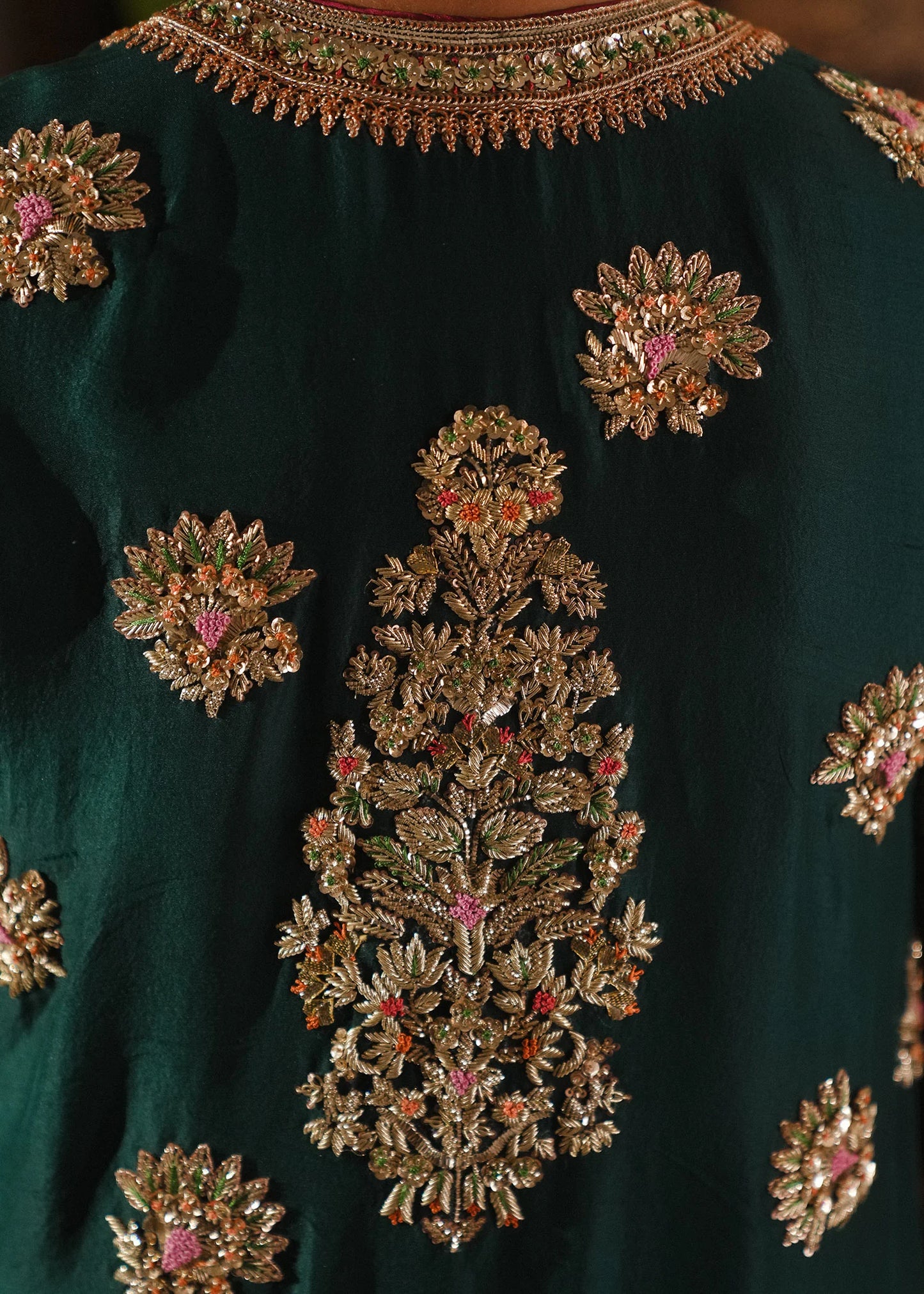 Hussain Rehar | 3 Piece Unstitched Embroidered Raw Silk | Mayle