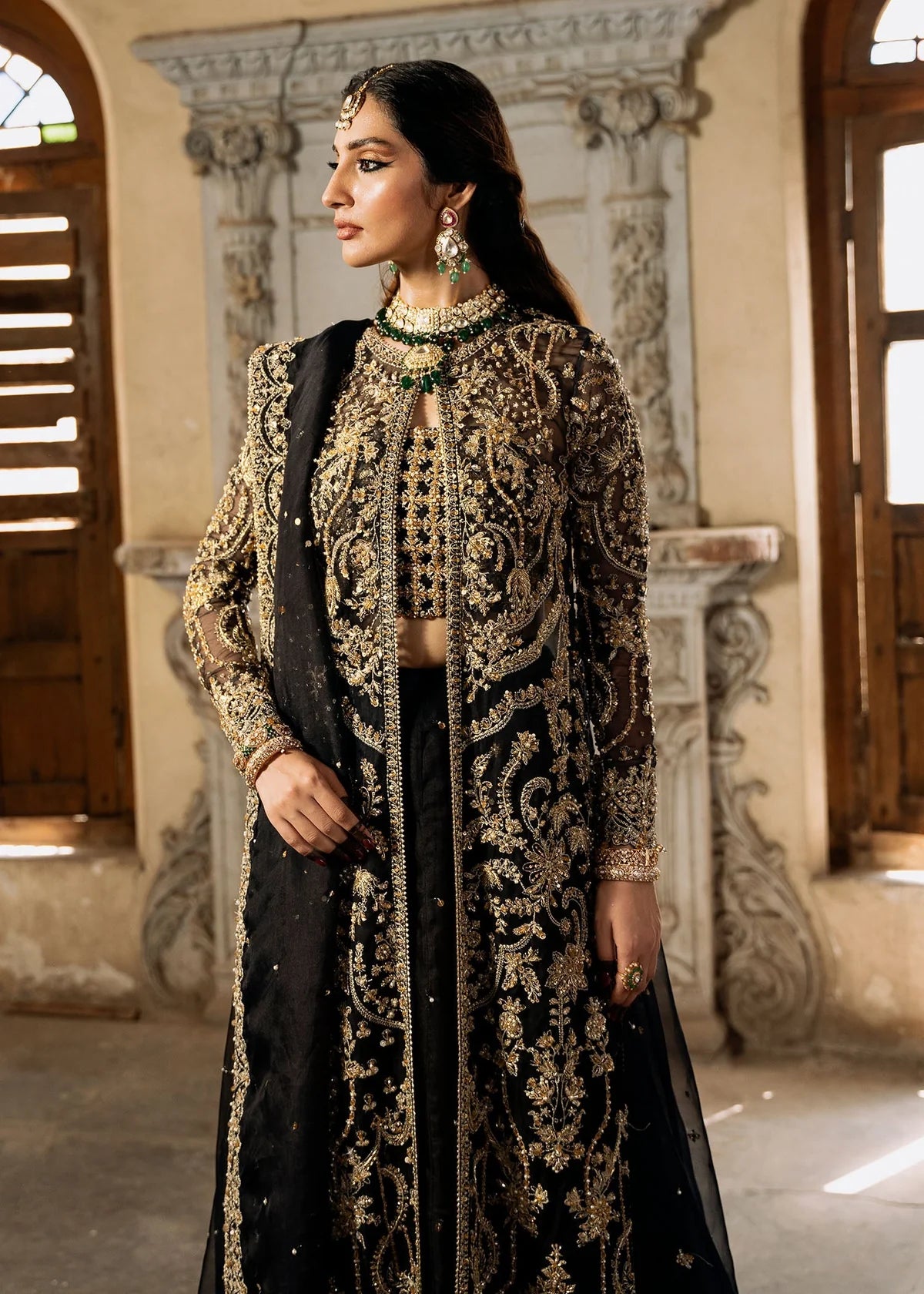 Kanwal Malik | 3 Piece Unstitched Embroidered Organza | Shahtaj