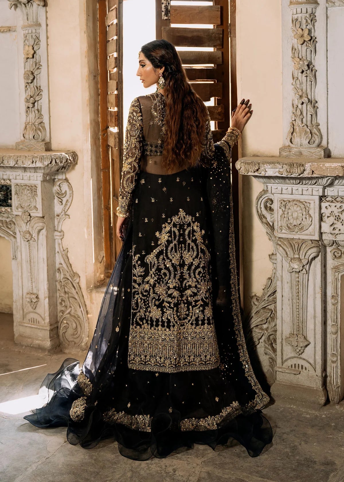 Kanwal Malik | 3 Piece Unstitched Embroidered Organza | Shahtaj