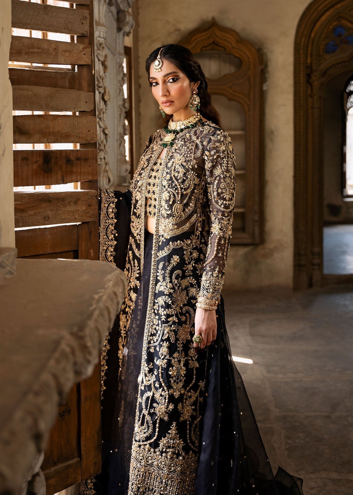 Kanwal Malik | 3 Piece Unstitched Embroidered Organza | Shahtaj
