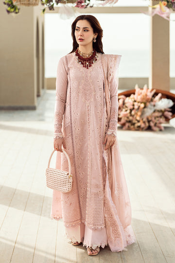 Qalamkar | 3 piece Unstitched Chikankari Embroidered Lawn | FK-10 ZOE