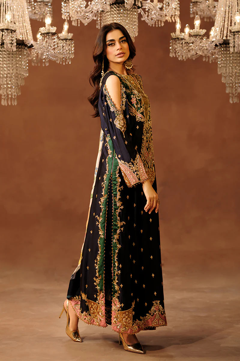 Shazia Kiyani | 3 Piece Unstitched Embroidered Tissue Silk | Shahana