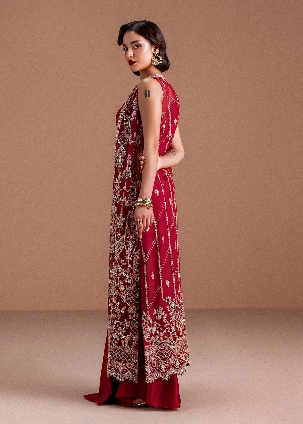 Kanwal Malik | 3 Piece Unstitched Embroidered Organza | Naura