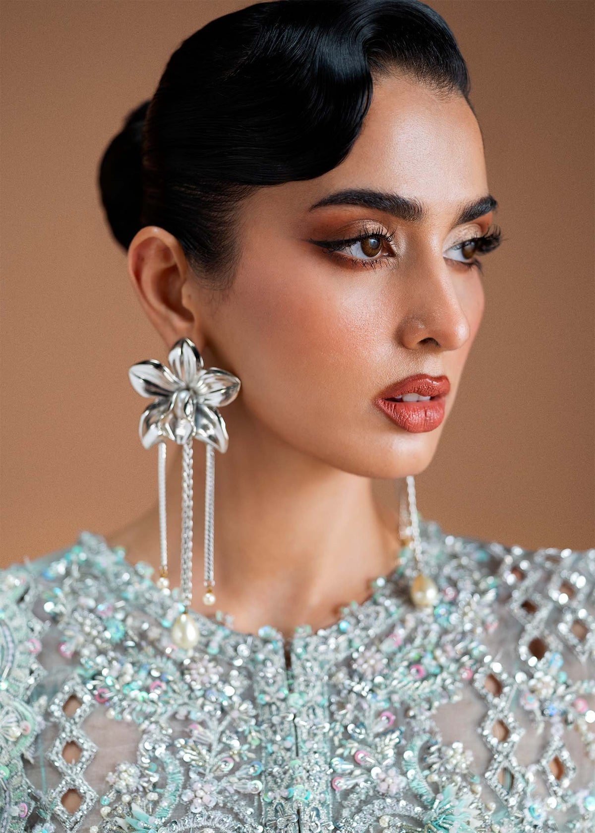 Kanwal Malik | 3 Piece Unstitched Embroidered Organza | Vania