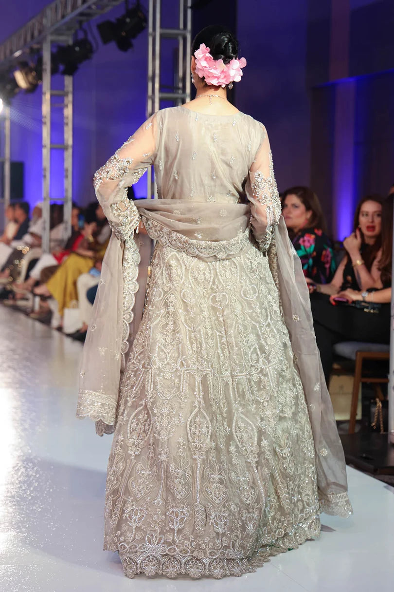 Emran Kashif | 3 Piece Unstitched Embroidered Organza Suite | Diamond Dusk