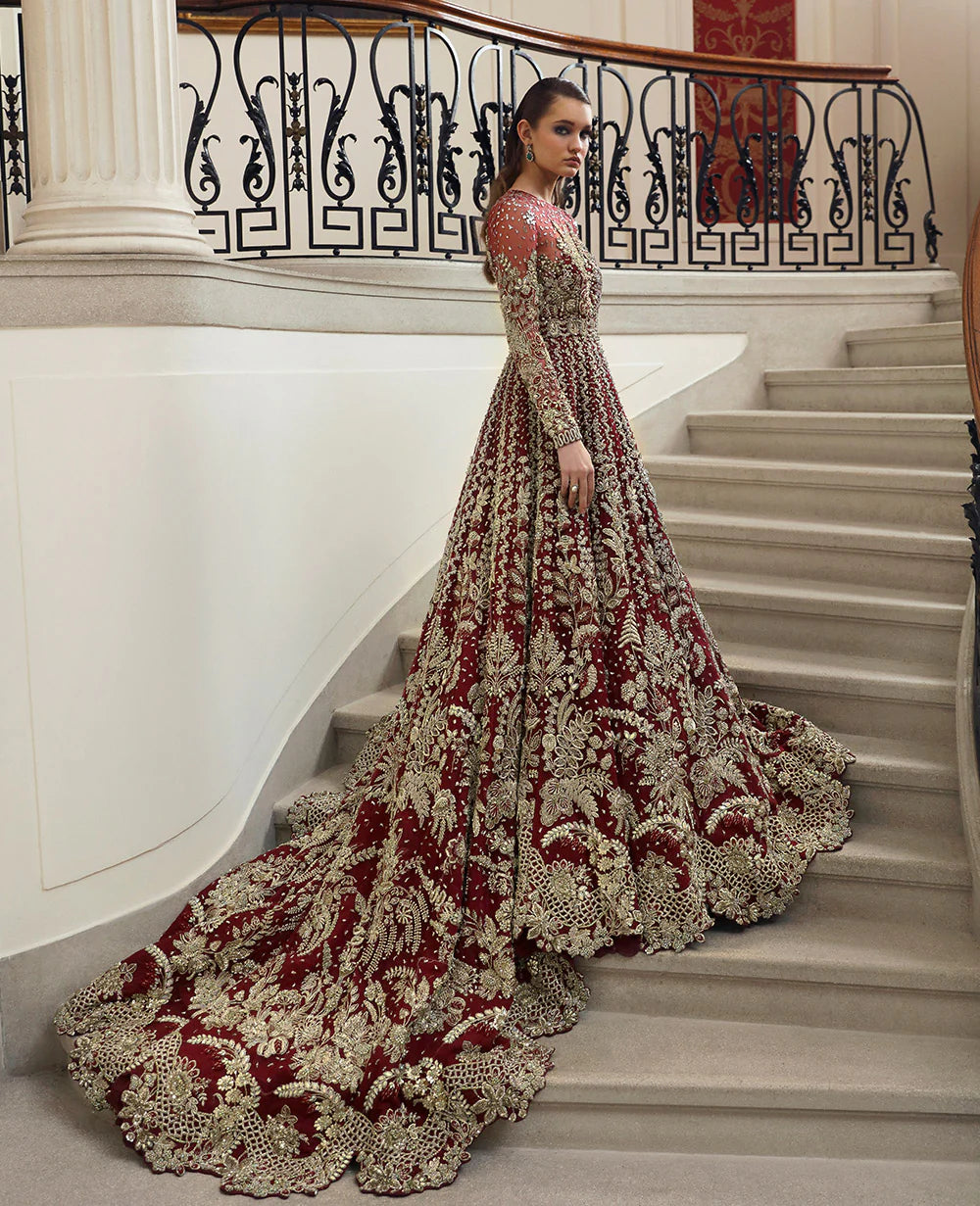 Republic Womens Wear | 3  Piece Unstitched Embroidered Bridal Dress | Amarilla