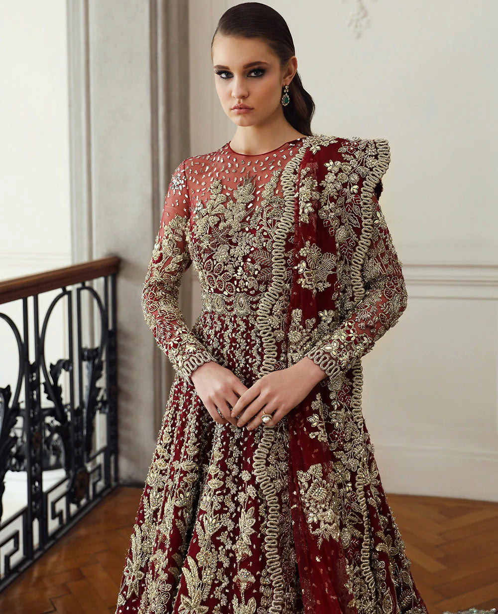 Republic Womens Wear | 3  Piece Unstitched Embroidered Bridal Dress | Amarilla