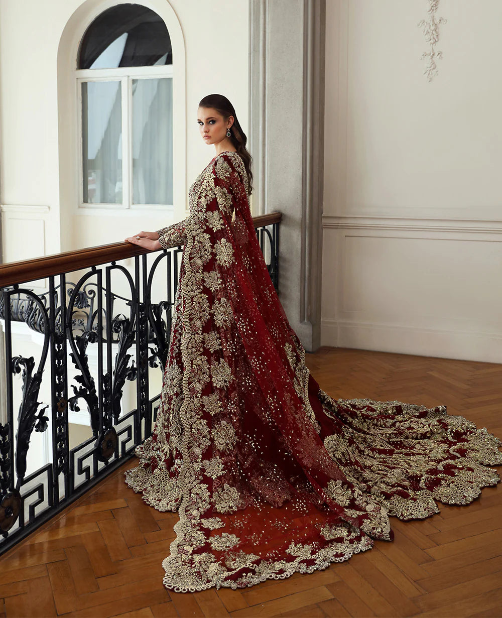 Republic Womens Wear | 3  Piece Unstitched Embroidered Bridal Dress | Amarilla