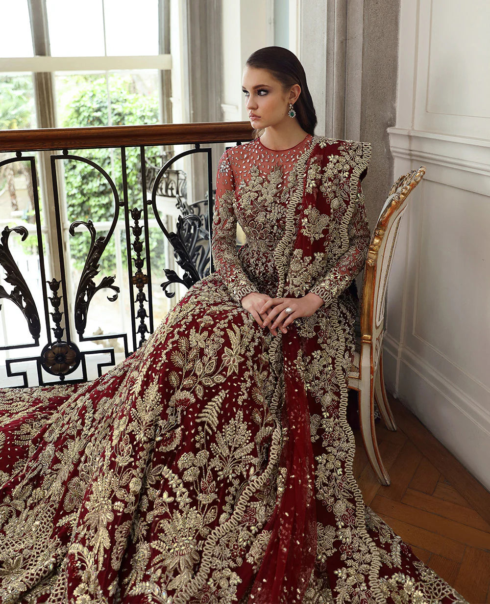Republic Womens Wear | 3  Piece Unstitched Embroidered Bridal Dress | Amarilla