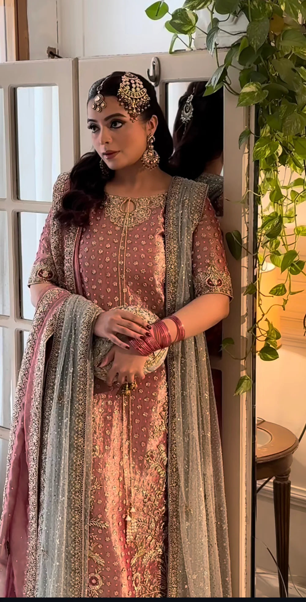 Haris Shakeel | 3 Piece Unstitched Embroidered Tissue Zari Fabric | Iqra