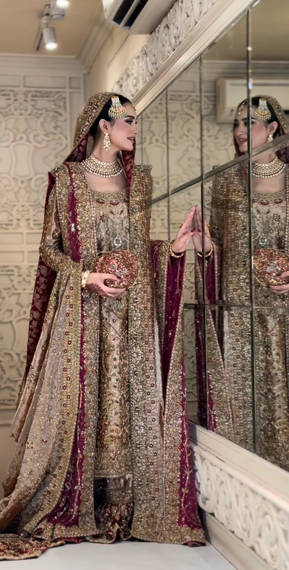 Haris Shakeel | 3 Piece Unstitched Embroidered Bridal Dress | Areeba