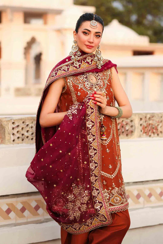 Maria B. | 3 Piece Unstitched Embroidered Organza | Noor Jahan