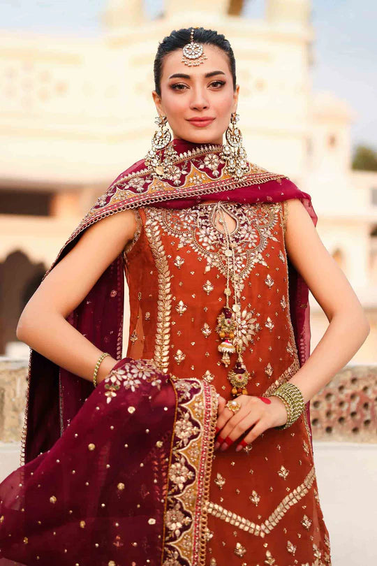 Maria B. | 3 Piece Unstitched Embroidered Organza | Noor Jahan