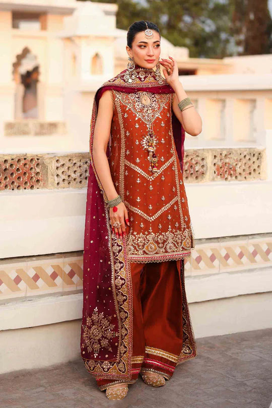 Maria B. | 3 Piece Unstitched Embroidered Organza | Noor Jahan