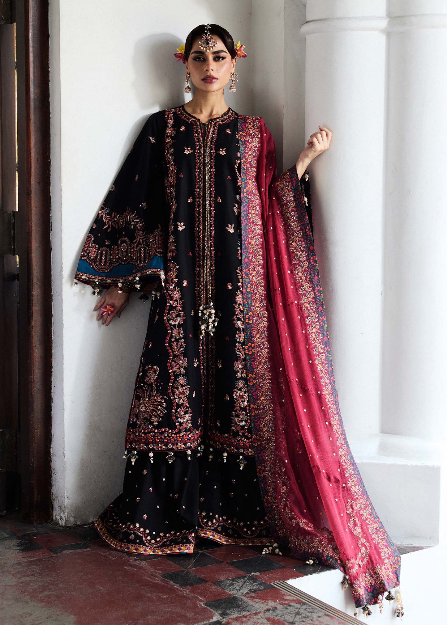 Hussain Rehar | 3 Piece Unstitched Embroidered Lawn | Bliz