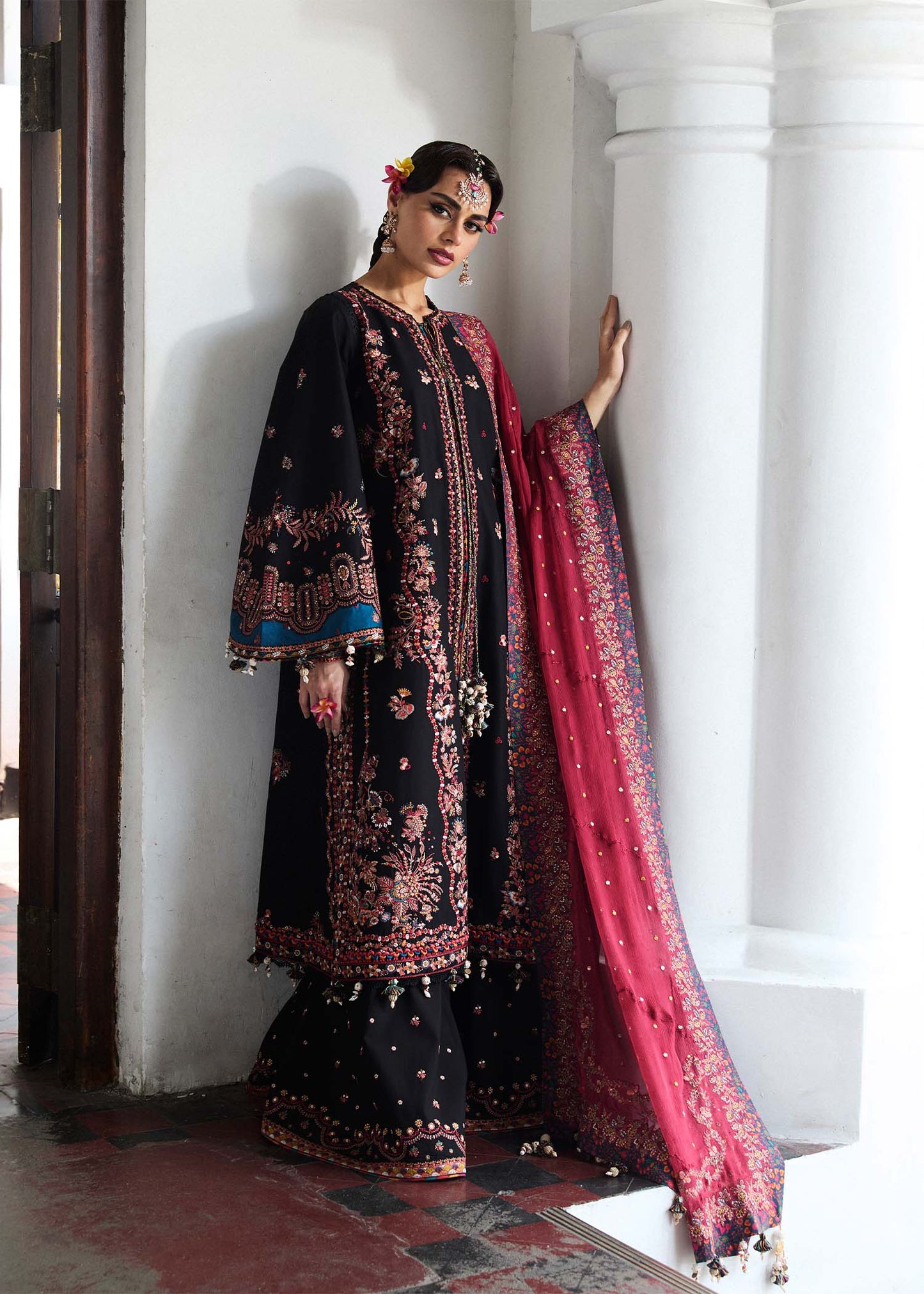 Hussain Rehar | 3 Piece Unstitched Embroidered Lawn | Bliz