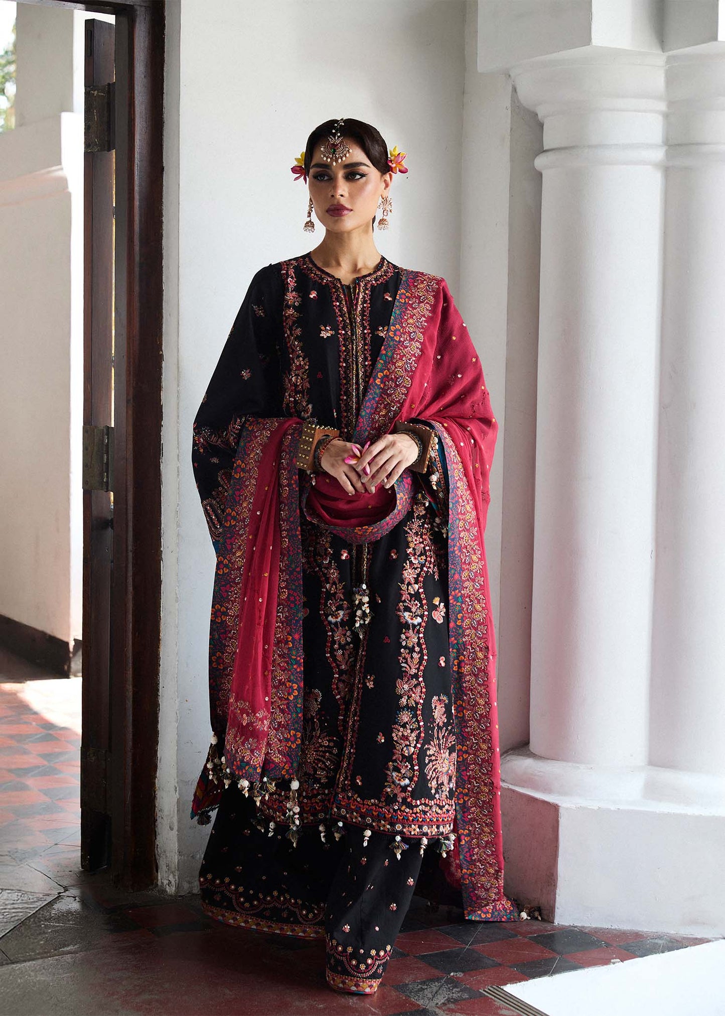 Hussain Rehar | 3 Piece Unstitched Embroidered Lawn | Bliz
