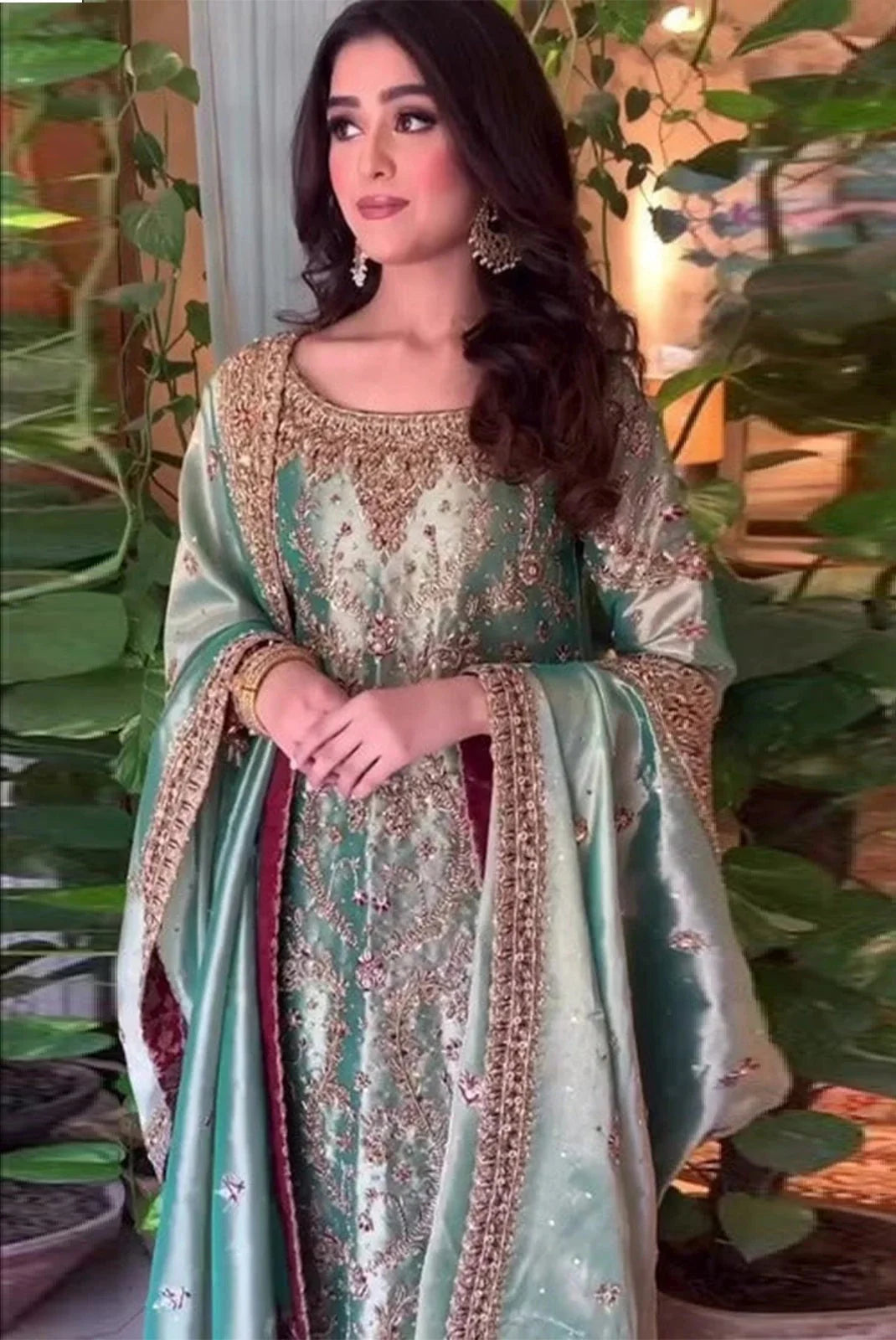 Haris Shakeel | 3 Piece Unstitched Embellishment Embroidered Massori Shirt | 20736