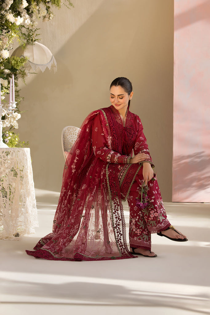 Sobia Nazir | Embroidered Design 14A Luxury Lawn 2025 Unstitched | L25-14A