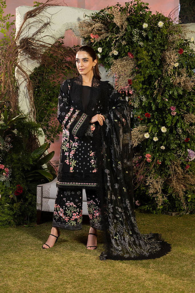 Sobia Nazir | Embroidered Design Luxury Lawn 2025 Unstitched 3 Piece | L25-14B