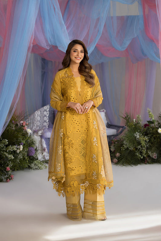 Sobia Nazir | 3 Piece Unstitched Embroidered Design Luxury Lawn 2025 | L25-1A