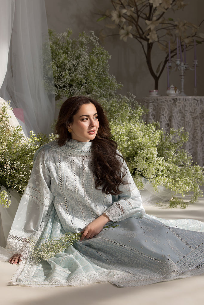 Sobia Nazir | 3 piece Unstitched Embroidered mirror Lawn | L25-7A