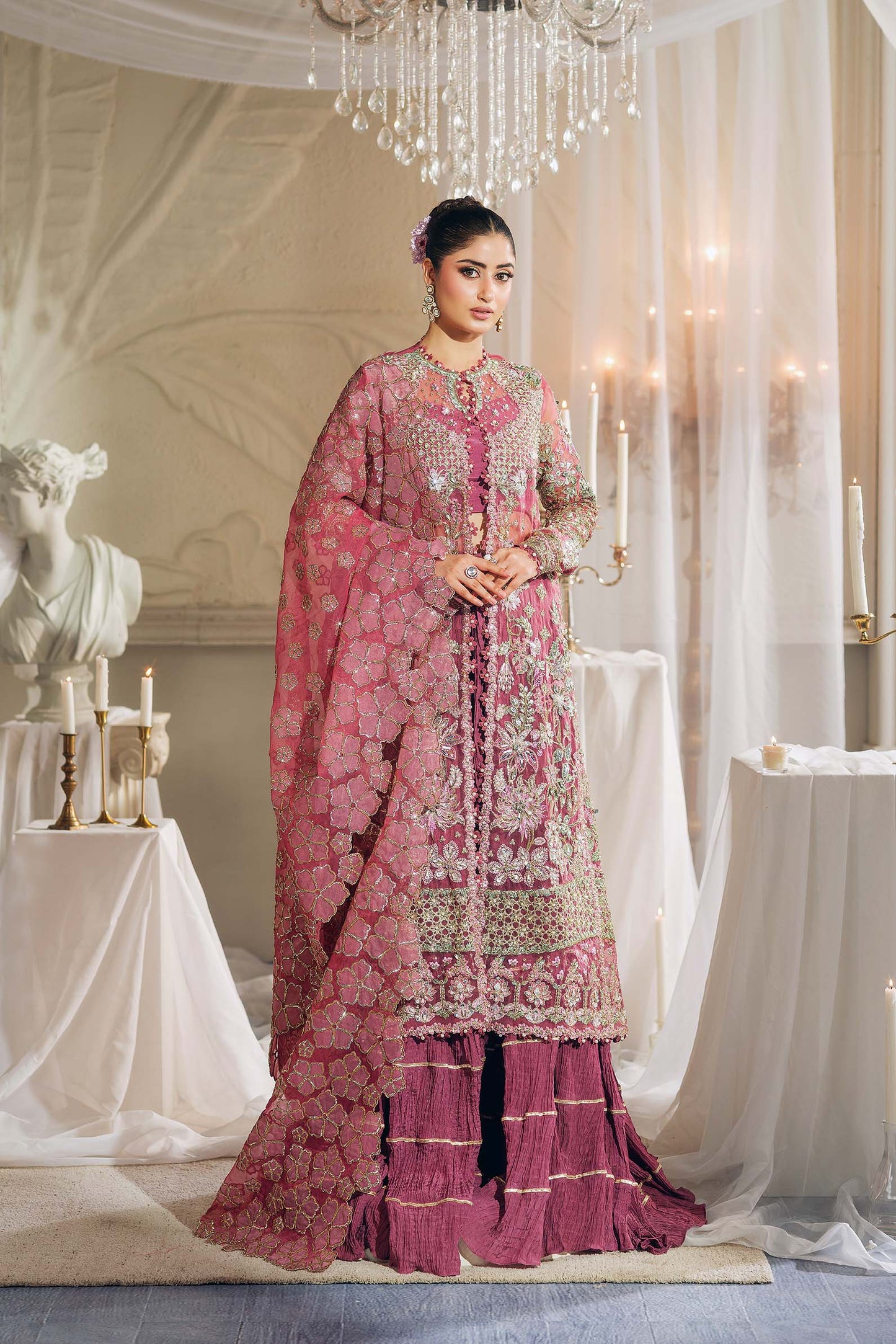 Maryam Hussain | 3 Piece Unstitched Embroidered Organza | Seerat