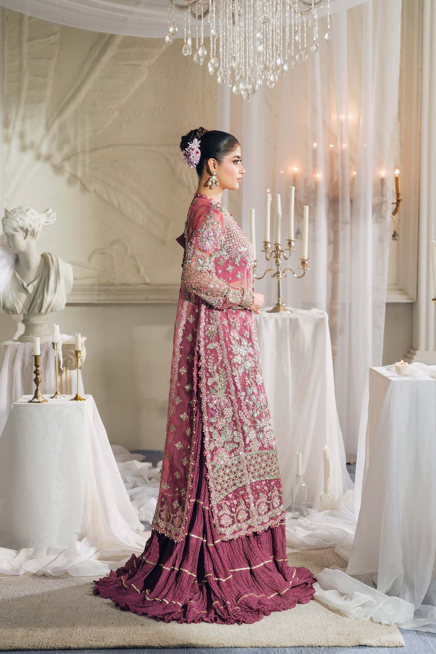 Maryam Hussain | 3 Piece Unstitched Embroidered Organza | Seerat