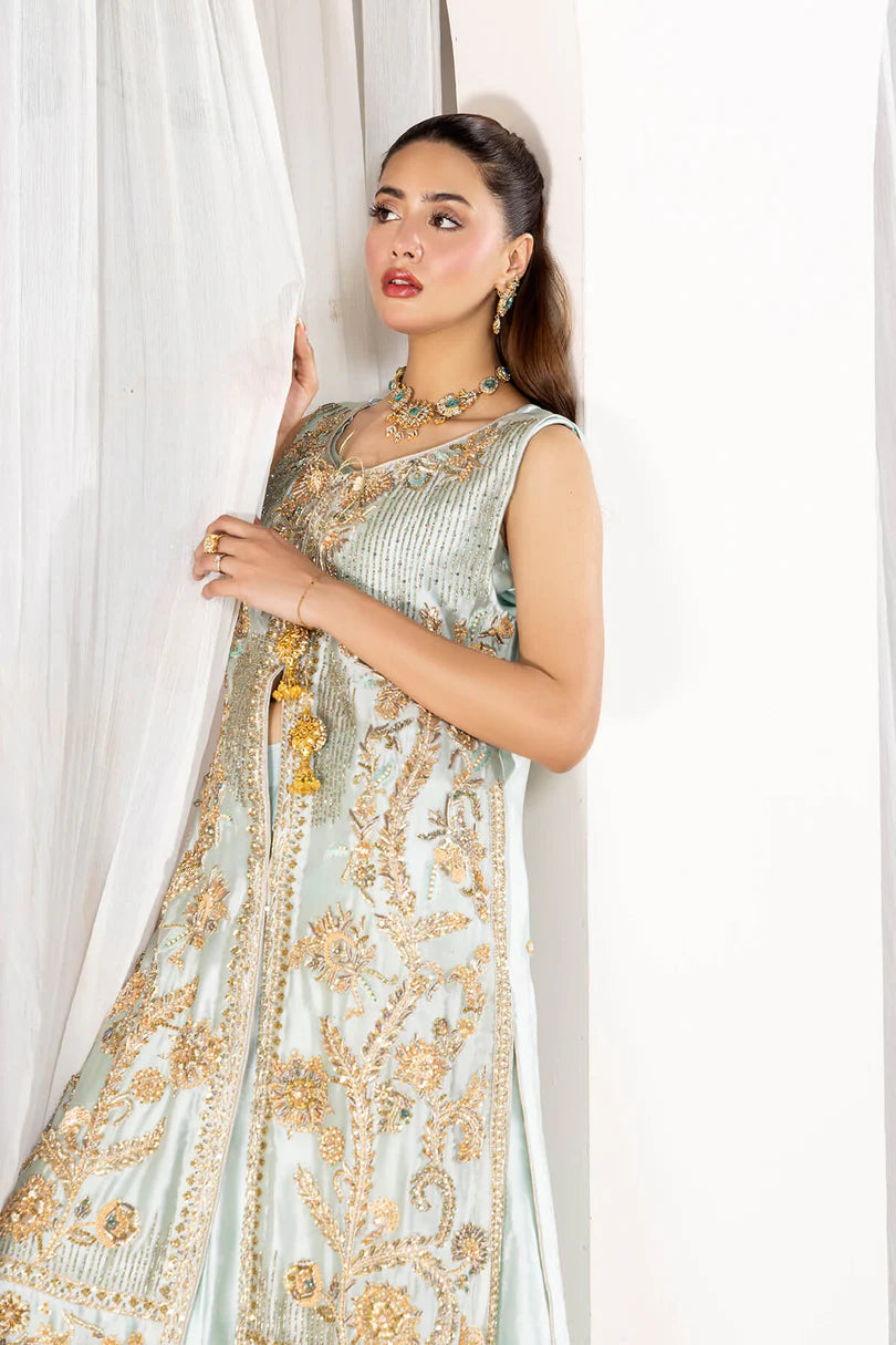 Emran Kashif | 3 Piece Unstitched Satin Silk with exquisite embellishments | Masoue Rade
